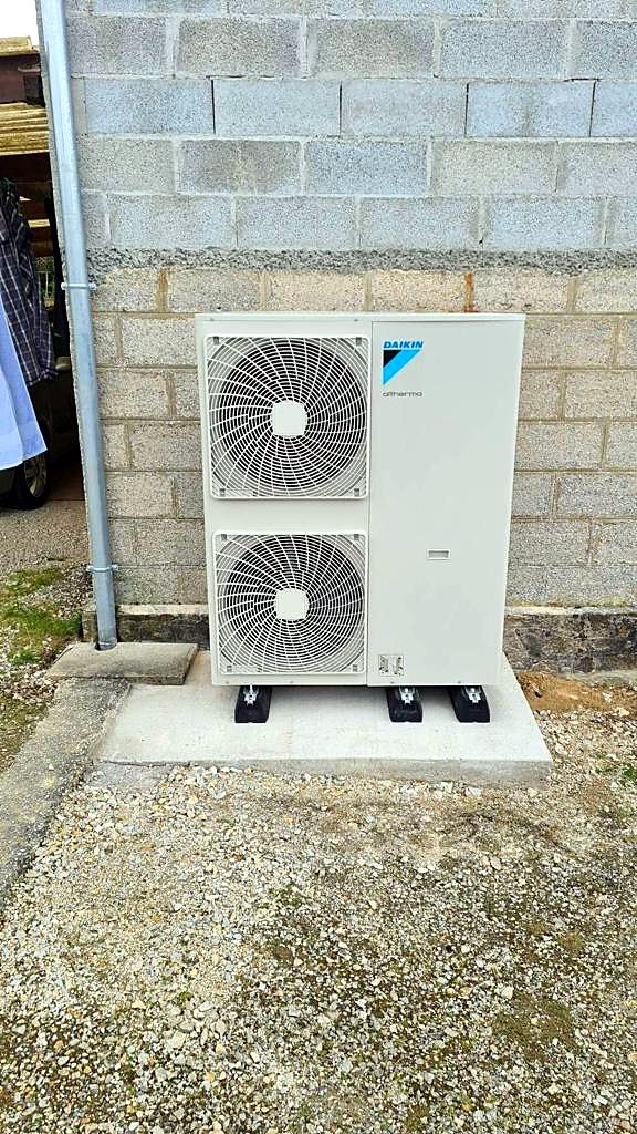 Pompe à chaleur installée en chaufferie